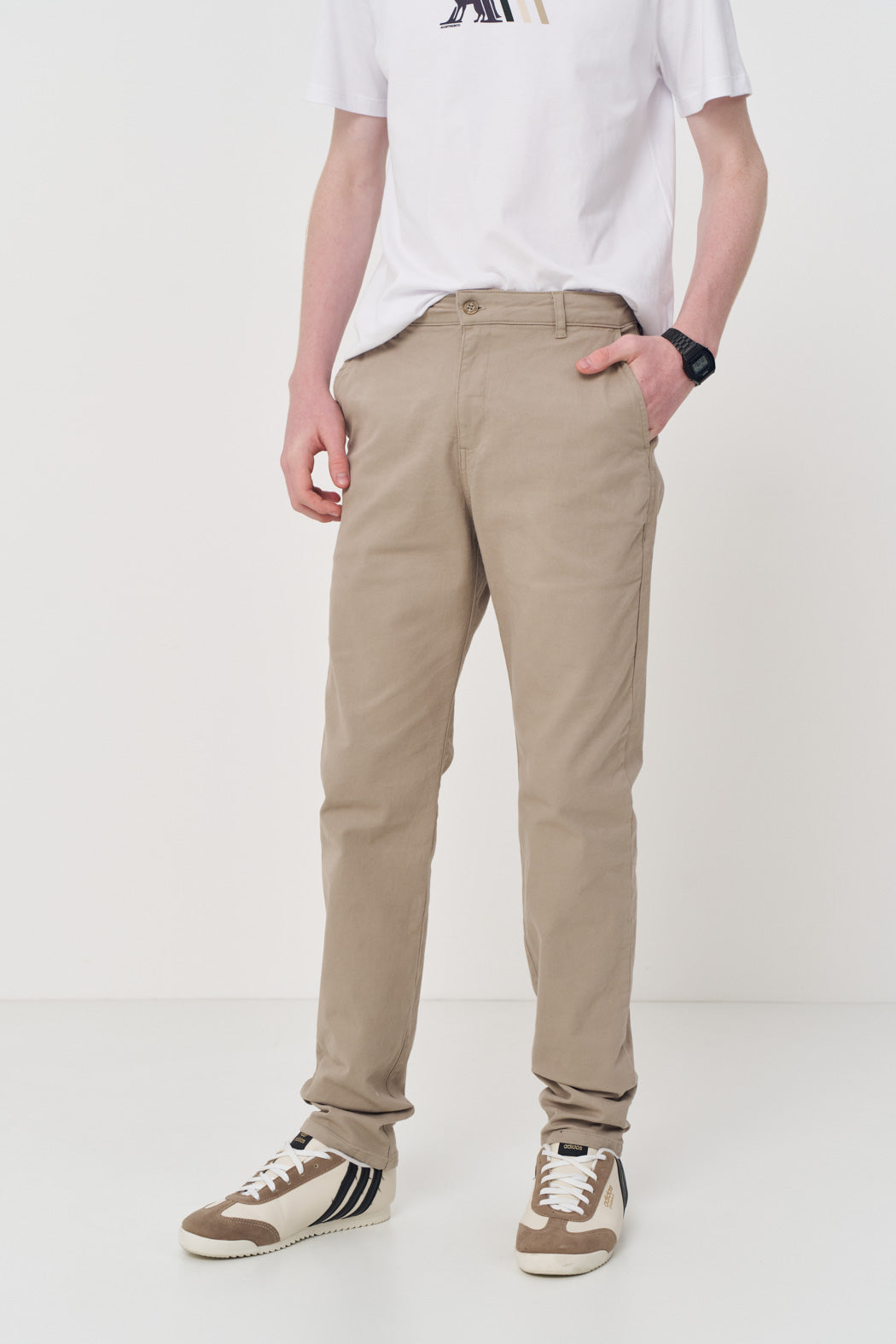 Calça Chino Rock Menino Acostamento Next Preto