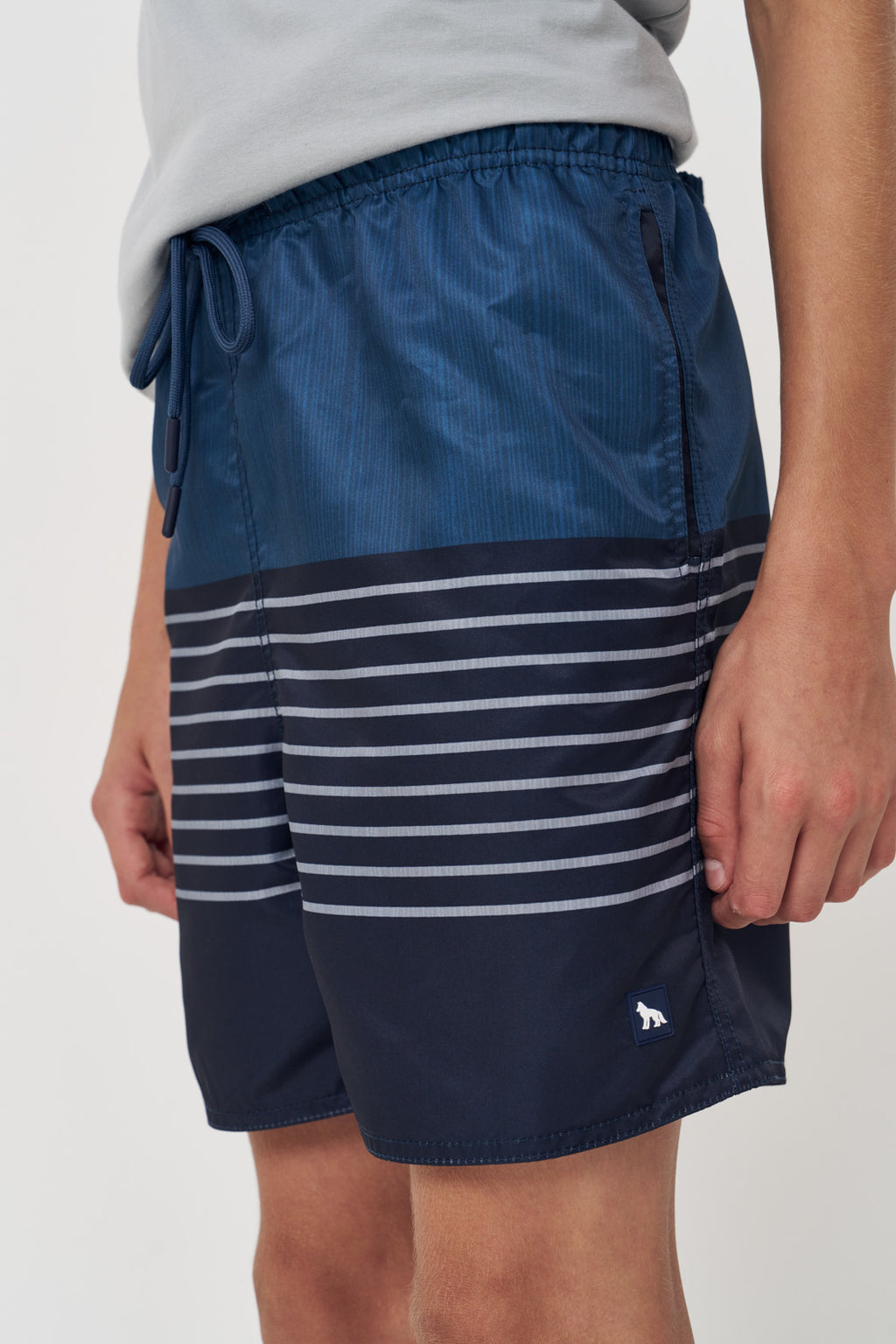 Short Estampado Menino Acostamento Next Blocado Listras E Terxtura