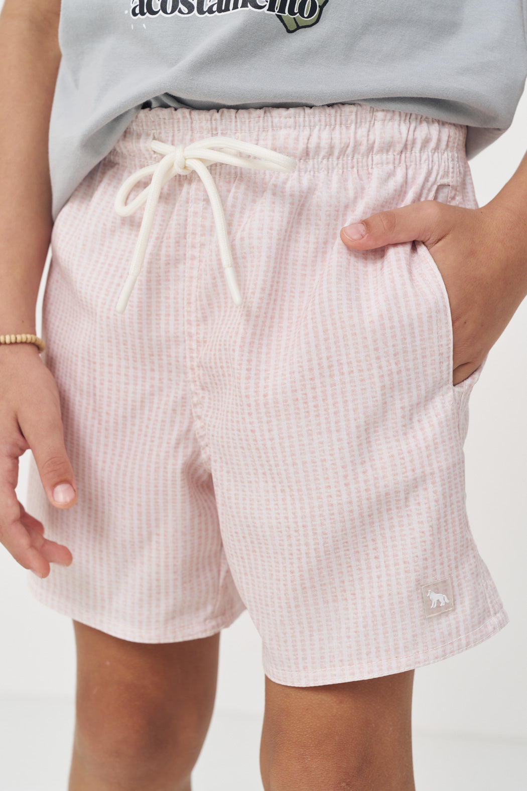 Short Casual Menino Acostamento Next Anarruga Rosa