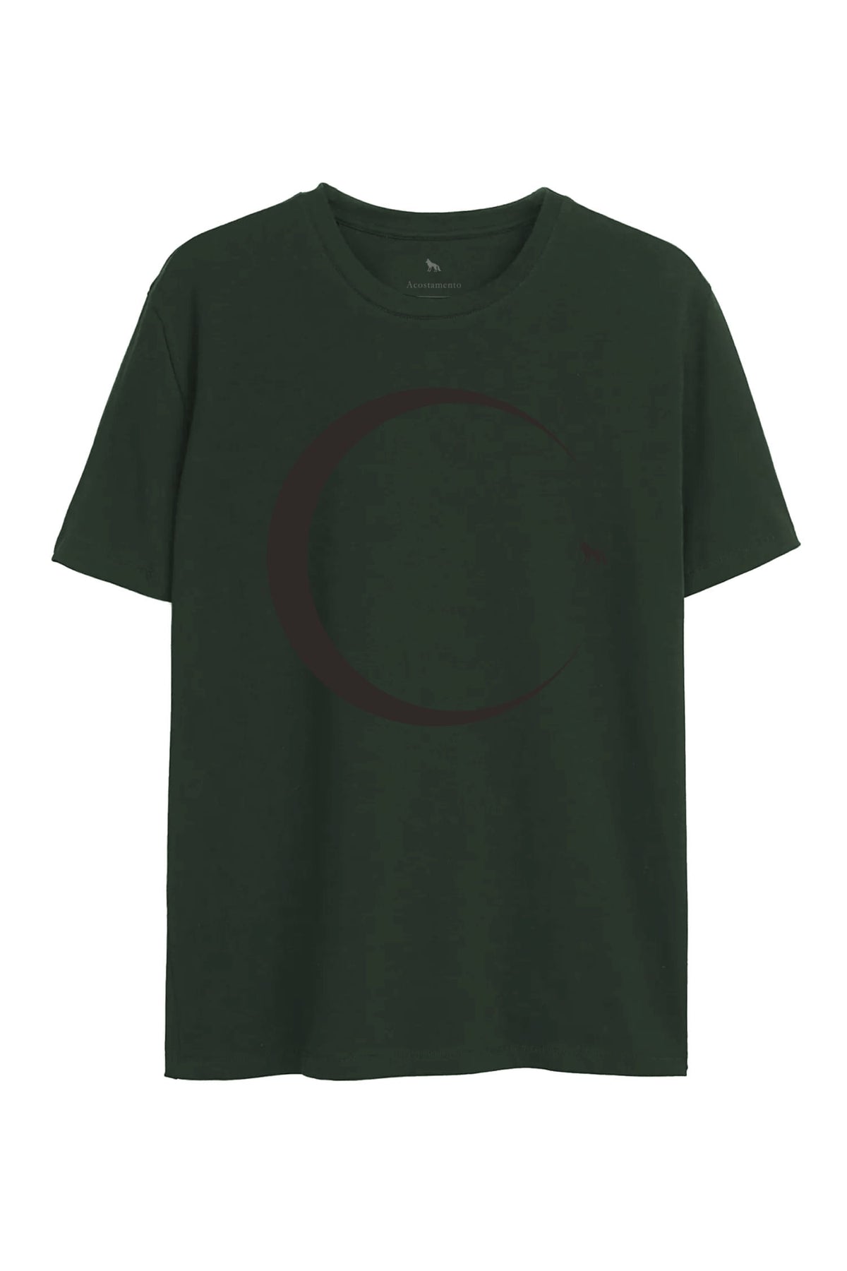Camiseta Moon Elastano Masculina Oversize Acostamento Verde Nativo