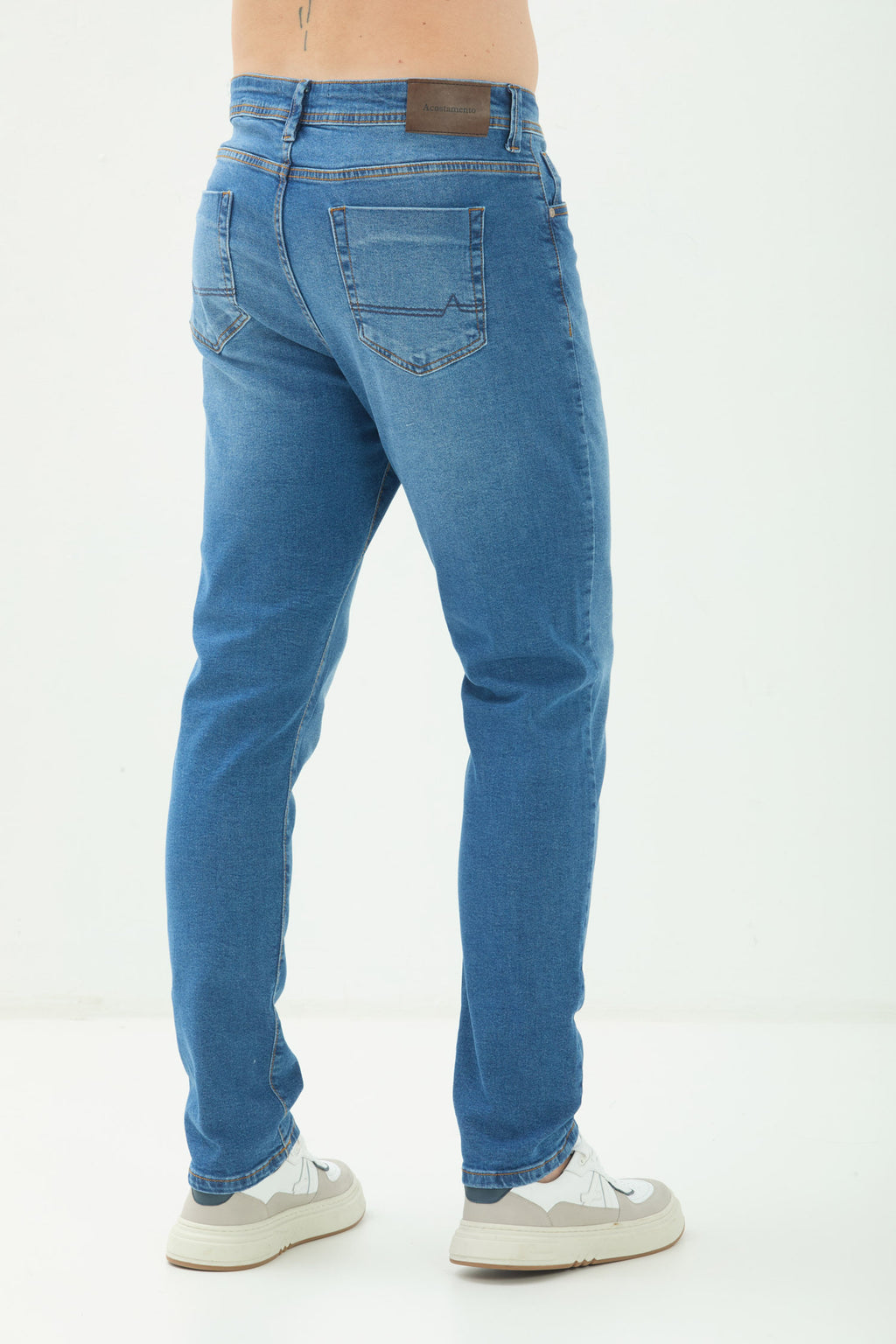 Calça Jeans Skinny Masculina Acostamento Jeans Intermediario