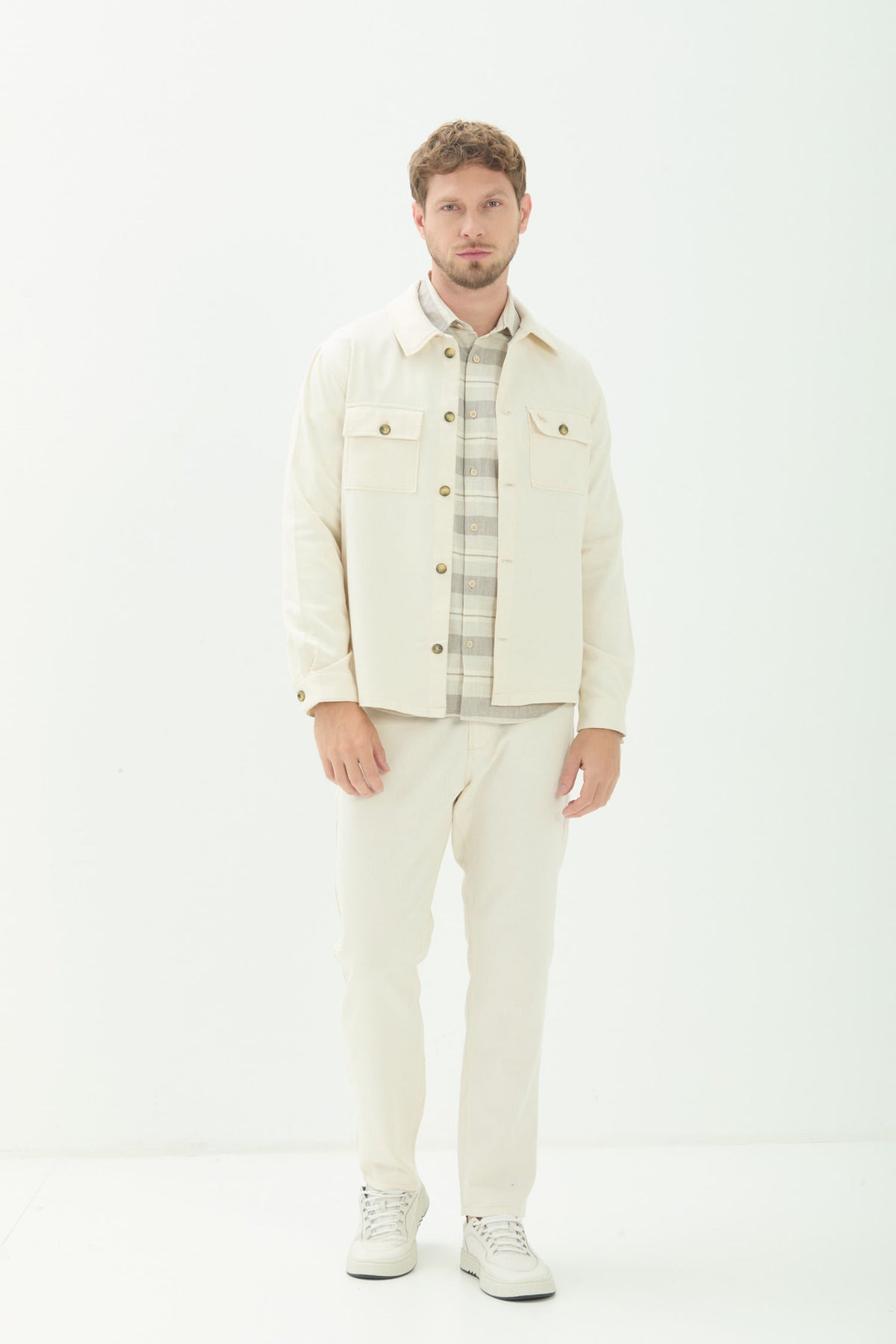 Jaqueta Overshirt Masculina Acostamento Natural