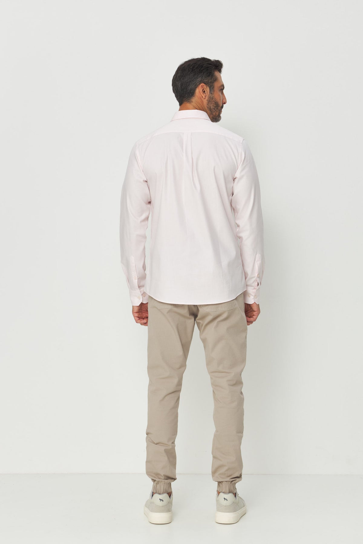 Camisa Manga Longa Scrivania Masculina Acostamento Rosa