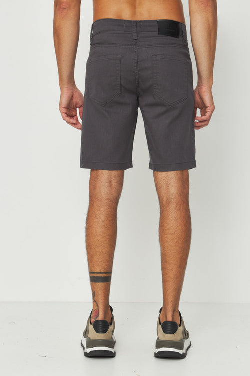 Bermuda Sarja Andrews Masculina Acostamento Chumbo