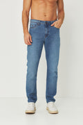 Calça Jeans Tradicional Rock Masculina Acostamento Jeans Intermediario