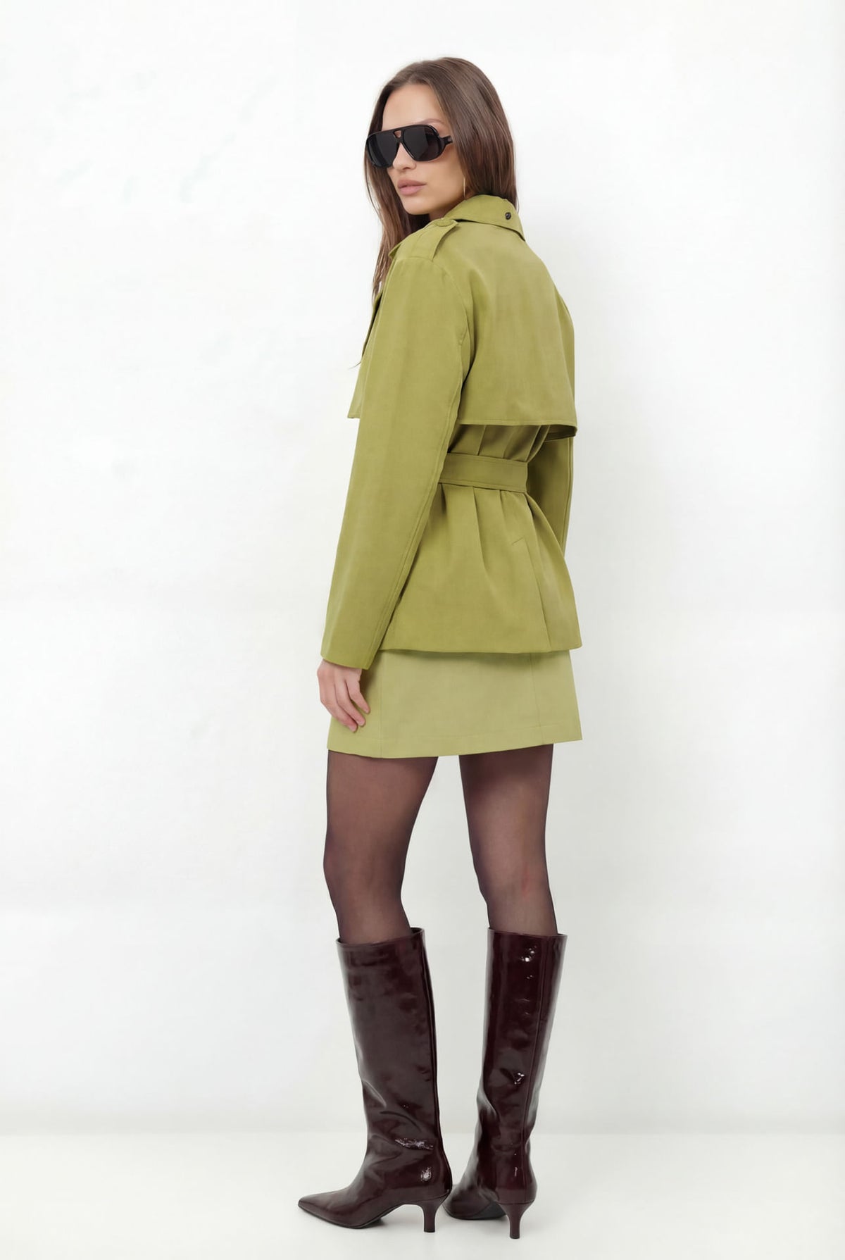 Casaco Com Faixa ACT Feminino Golden Olive