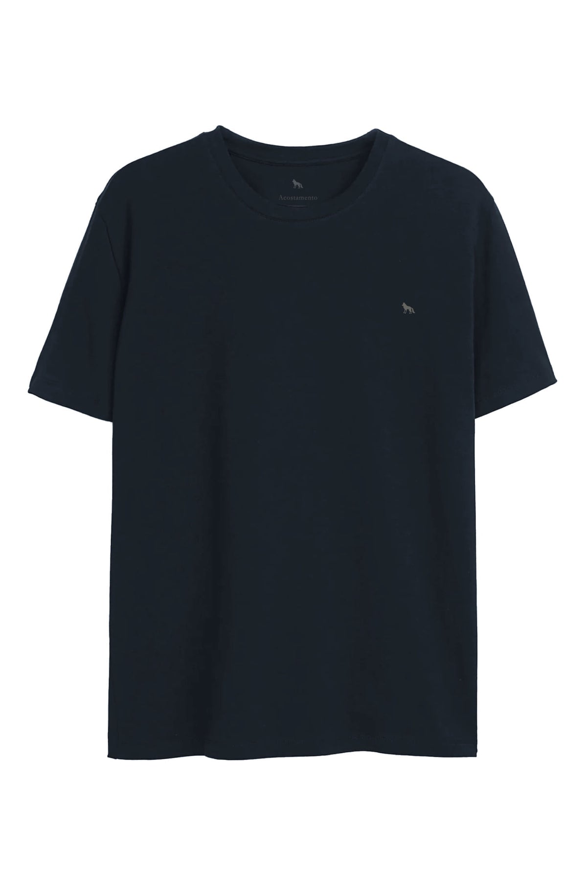 Camiseta Essential Lobo Masculina Oversize Acostamento Marinho