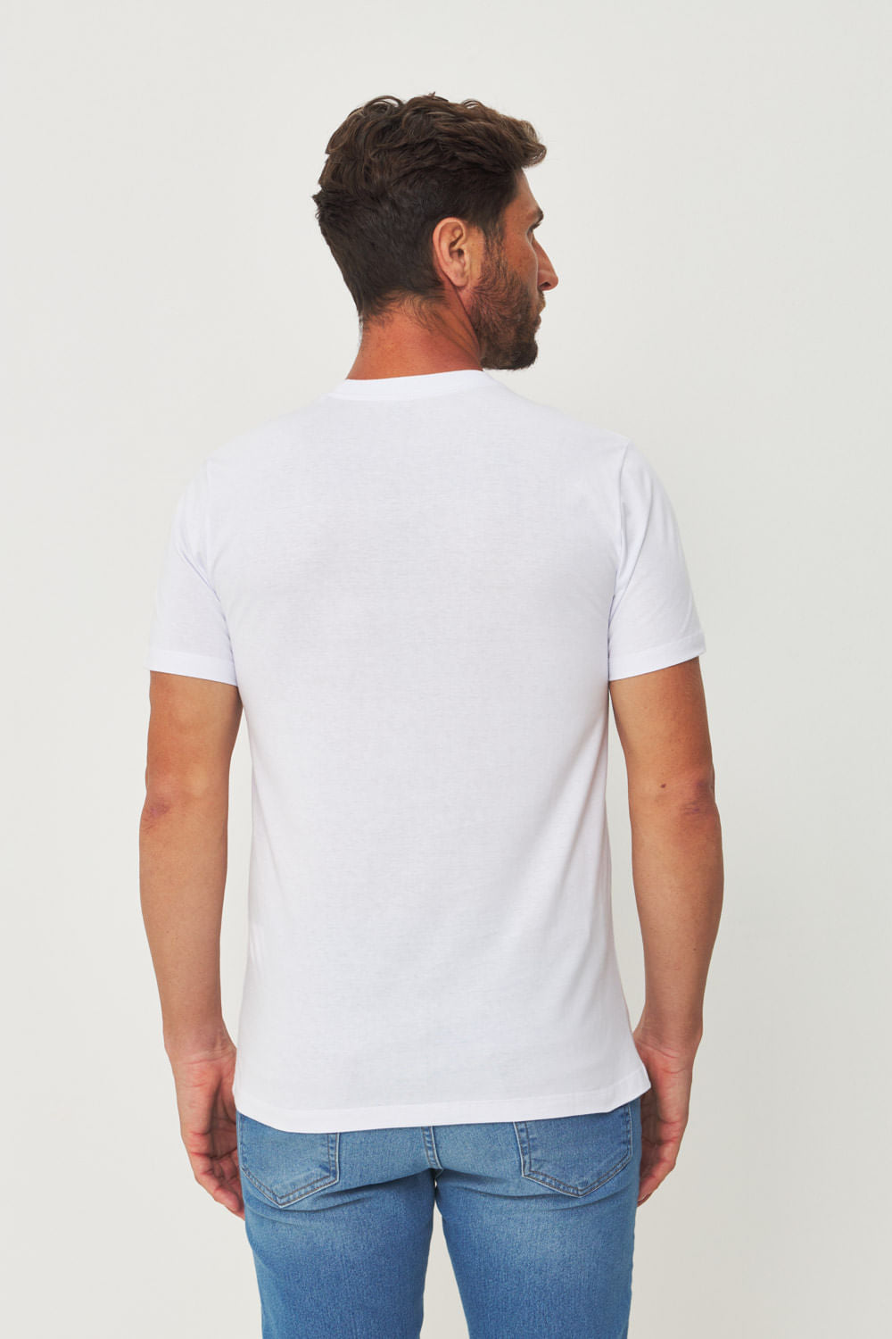 Camiseta Mini Block Local Masculina Acostamento Branco