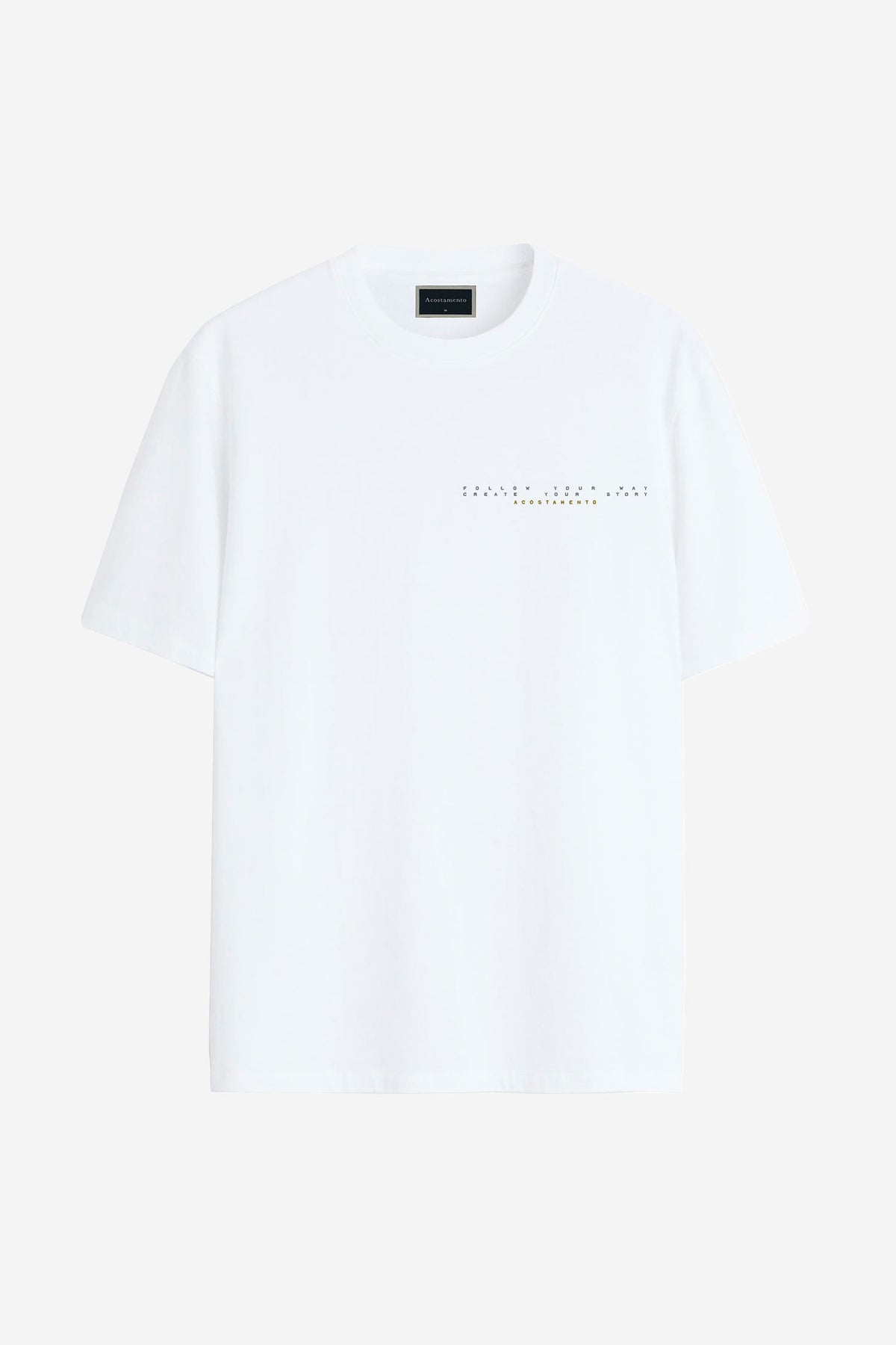 Camiseta Instinct Masculina Acostamento Branco