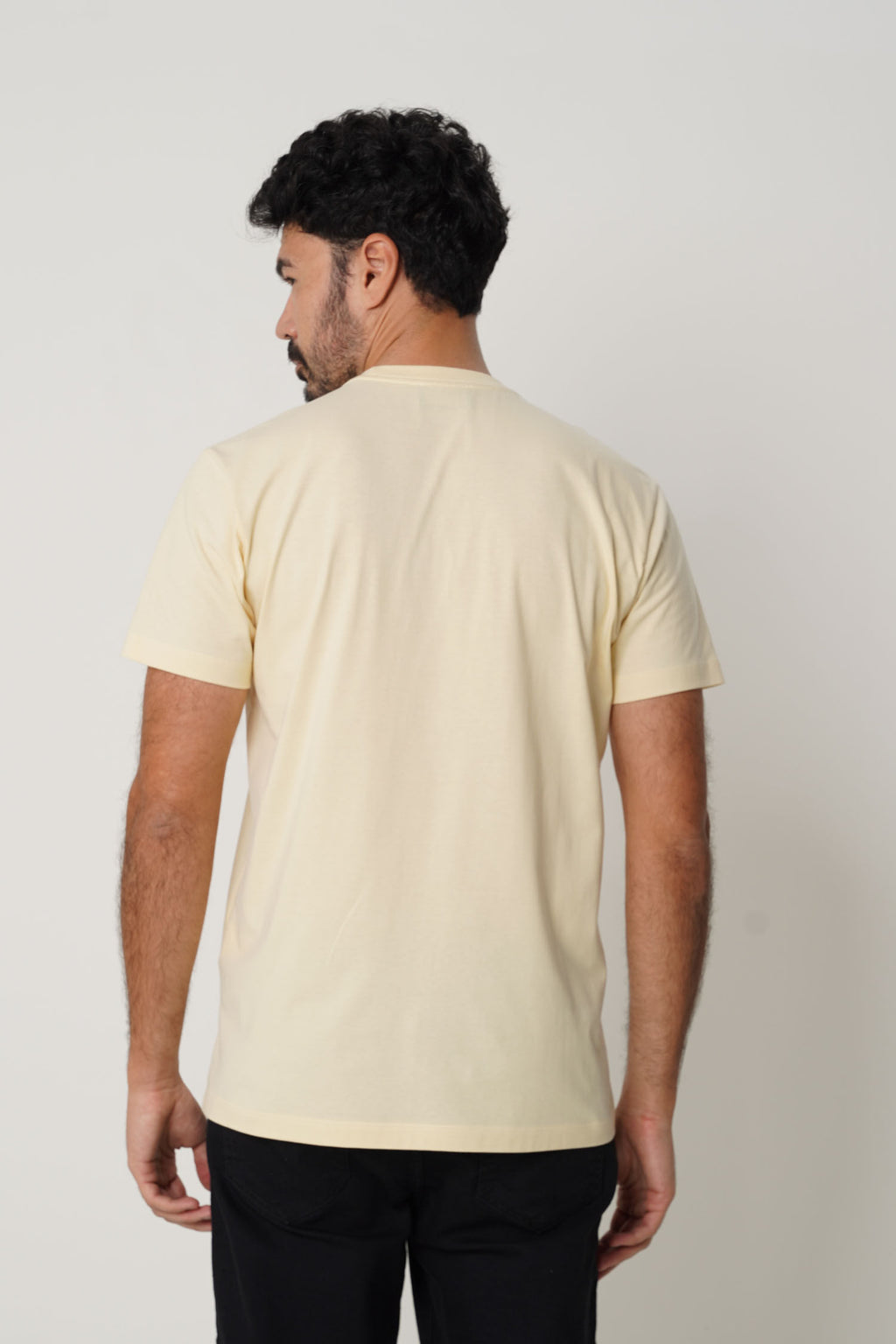 Camiseta Lobo Lettering Masculina Acostamento Amarelo Sunlight