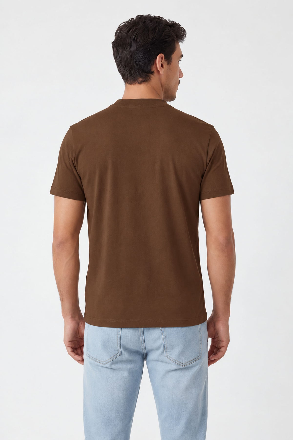 Camiseta Casual Masculina Acostamento Marrom Ipe