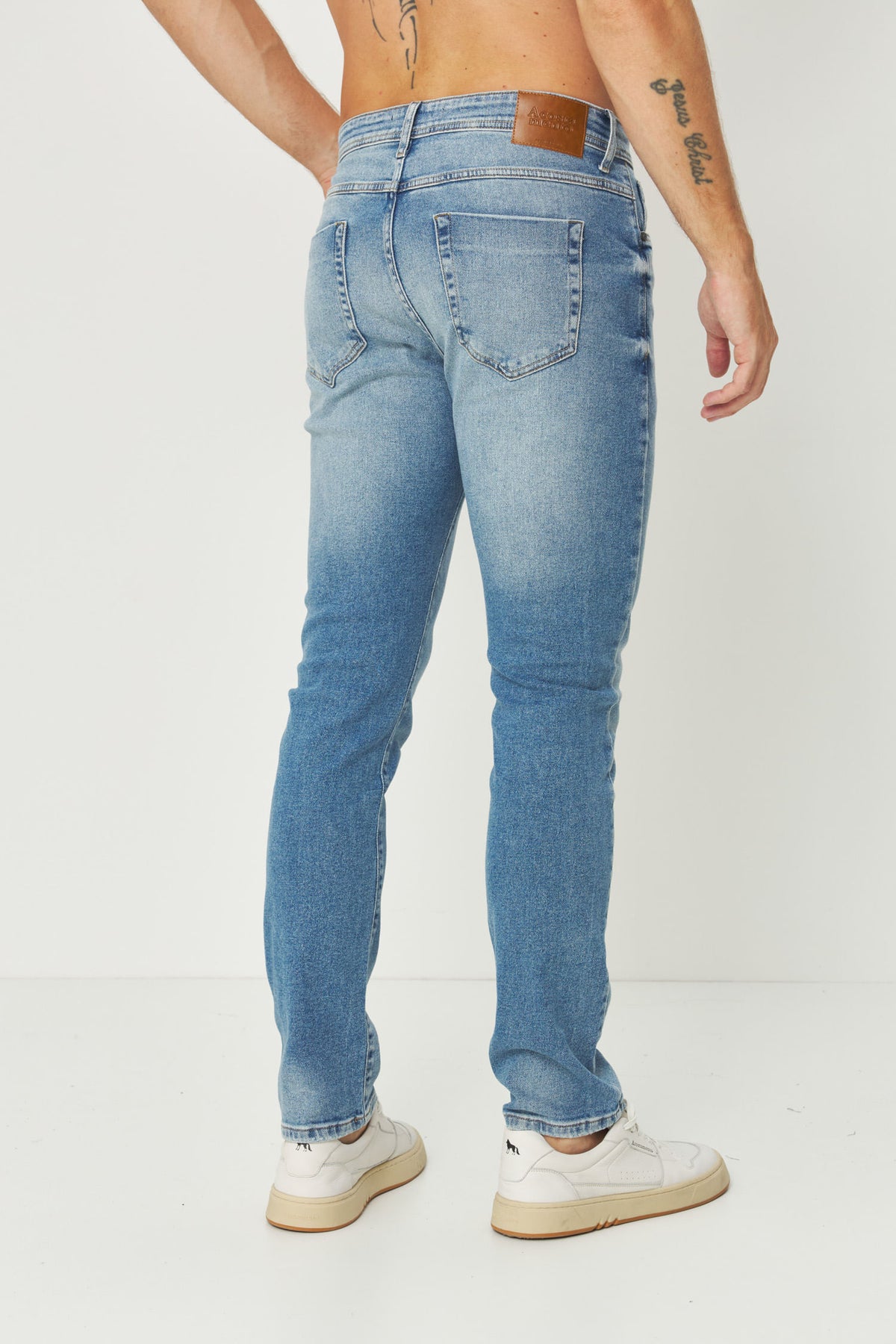 Calça Jeans Rock Masculina Acostamento Jeans Intermediario