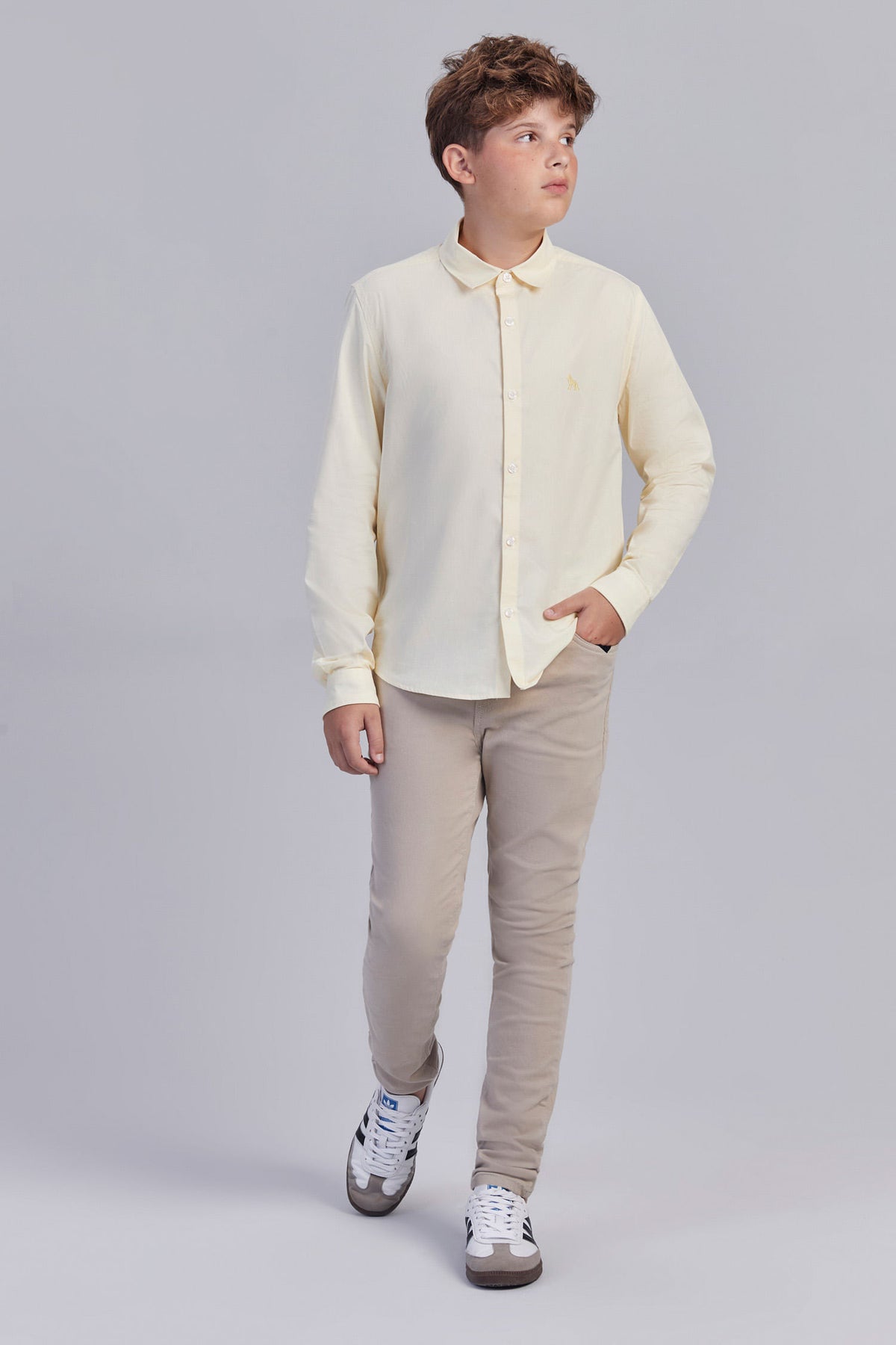 Camisa Formal Young Menino Acostamento Vanila