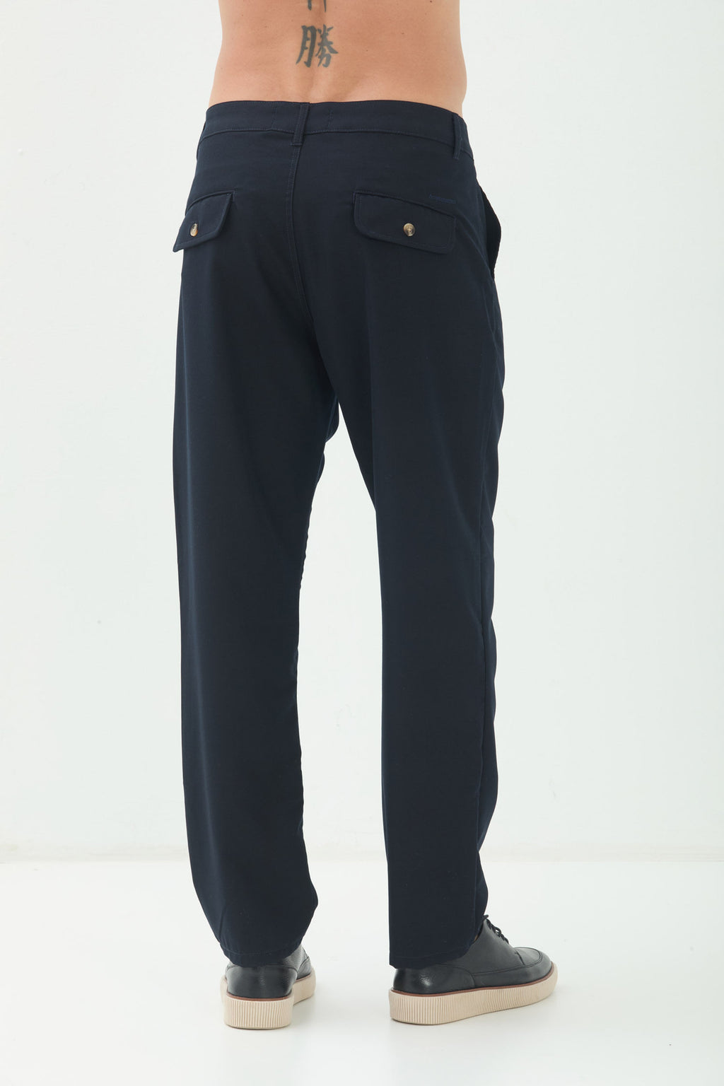 Calça Alfaiataria Clássica Masculina Acostamento Marinho