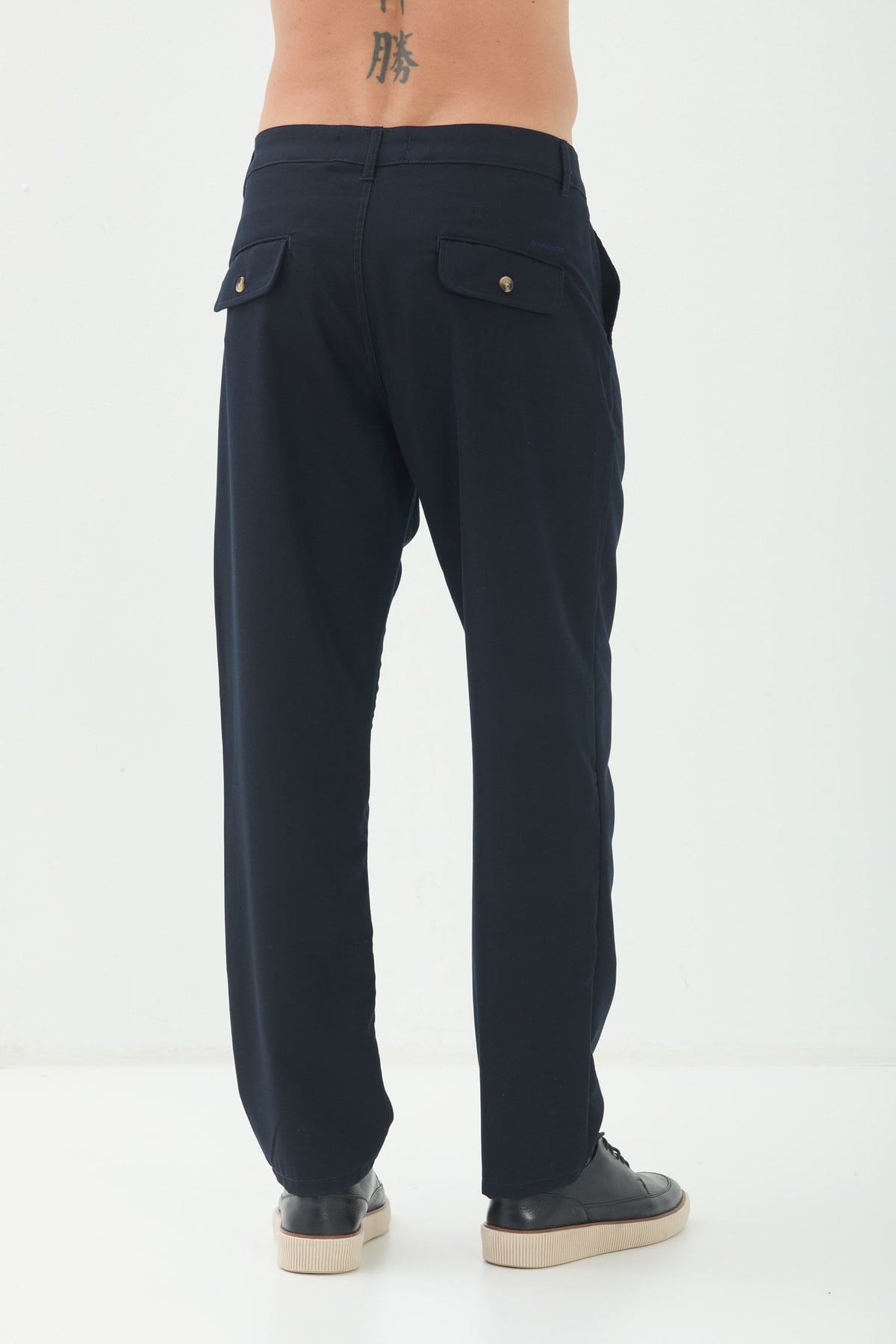 Calça Alfaiataria Clássica Masculina Acostamento Marinho