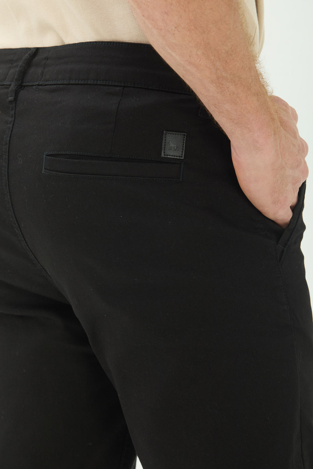 Calça Tech Sarja Chino Masculina Acostamento Preto