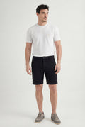 Bermuda Tech Casual Urbano Masculina Acostamento Preto