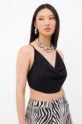 Top Degagê Strass Feminino Inblanche Preto
