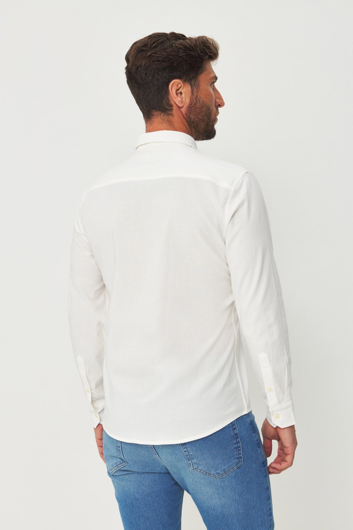 Camisa Tech Manga Longa Basic Masculino Acostamento Off White