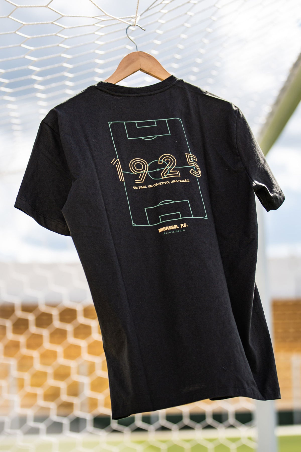 Camiseta Campo Mirassol Masculina Acostamento Verde Folhagem