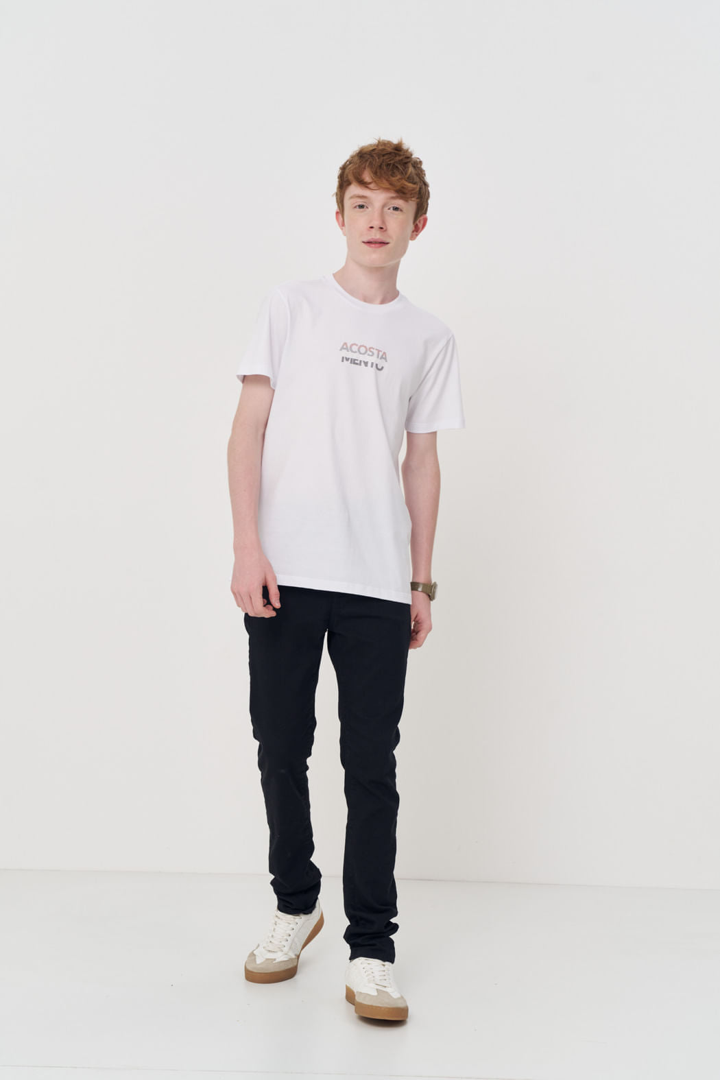 Camiseta Casual Classic Menino Acostamento Next Branco