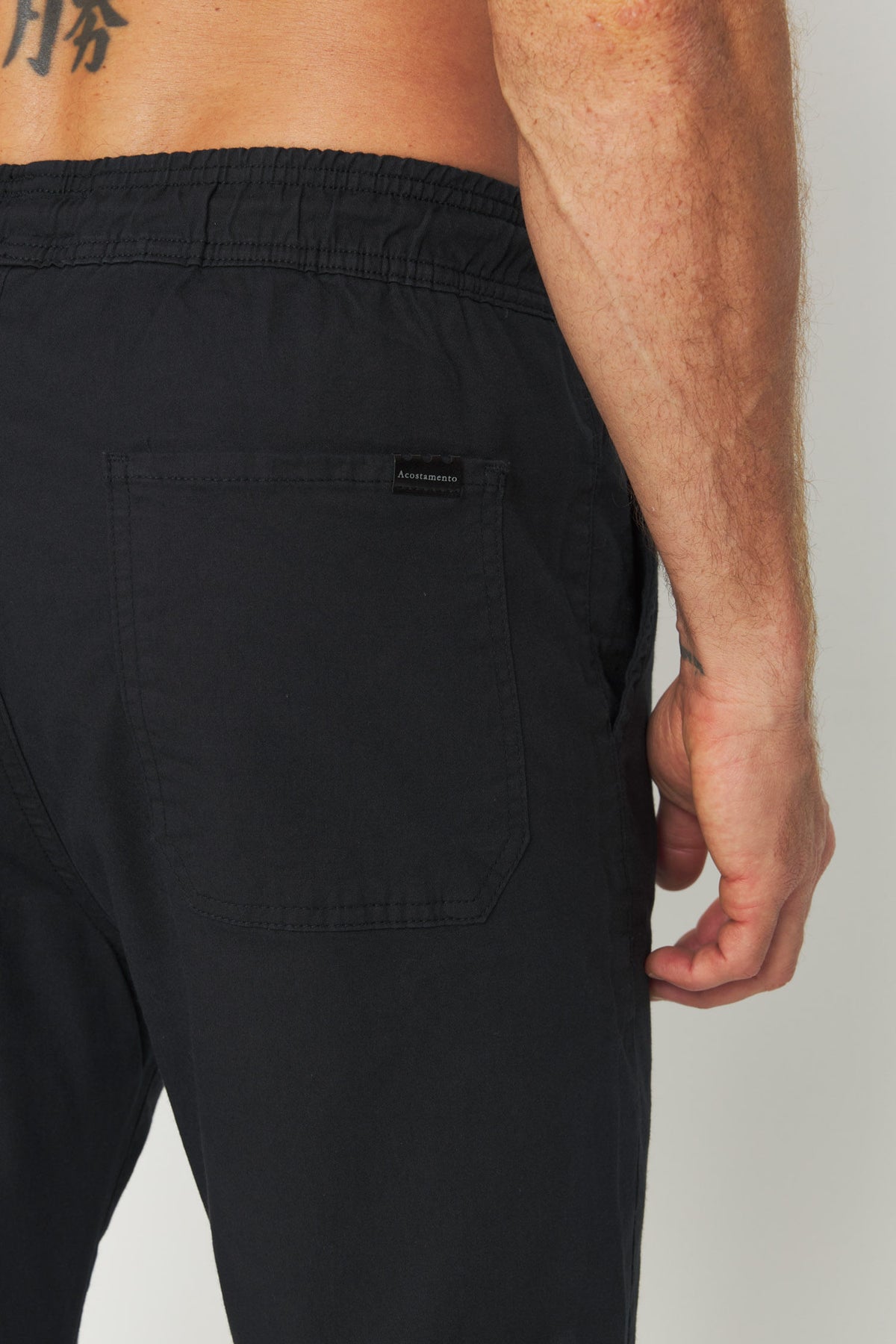 Calça Sarja Jogger Masculina Acostamento Preto