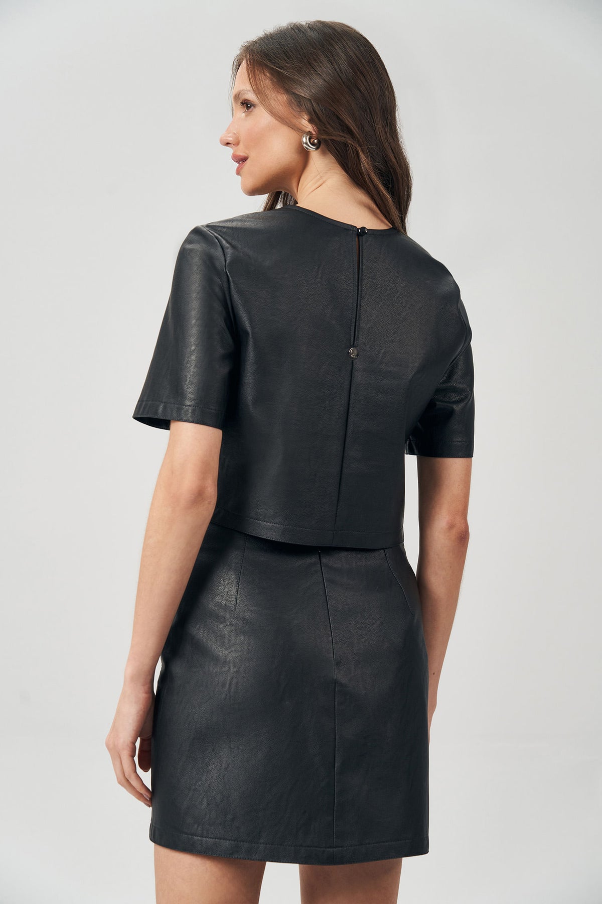Blusa PU Bordado Zebra Feminina Acostamento Preto