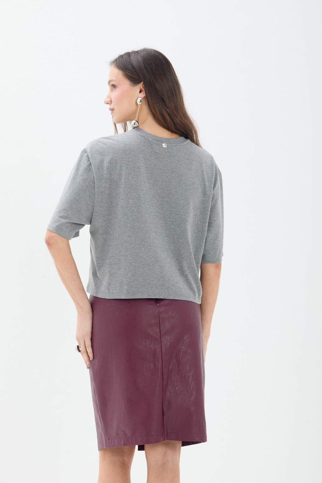 T-Shirt Breeze Feminina ACT Feminino Mescla Grafite