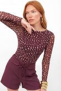 Blusa Estampada Manga Longa ACT Feminina Deep Flow