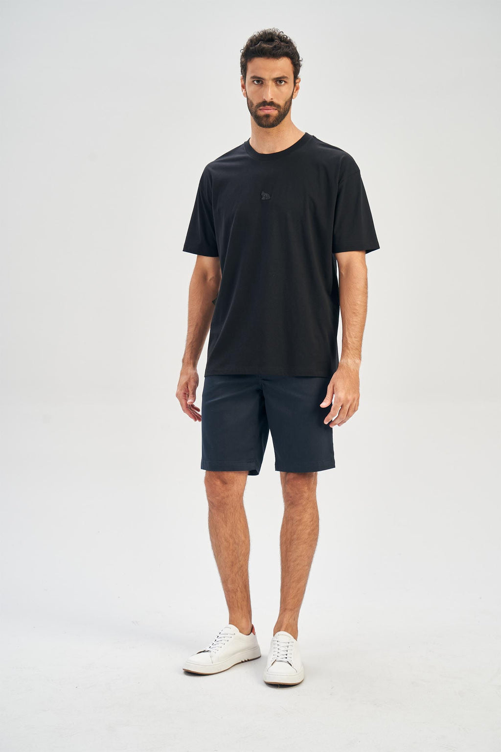 Bermuda Sarja Casual Masculina Acostamento Marinho