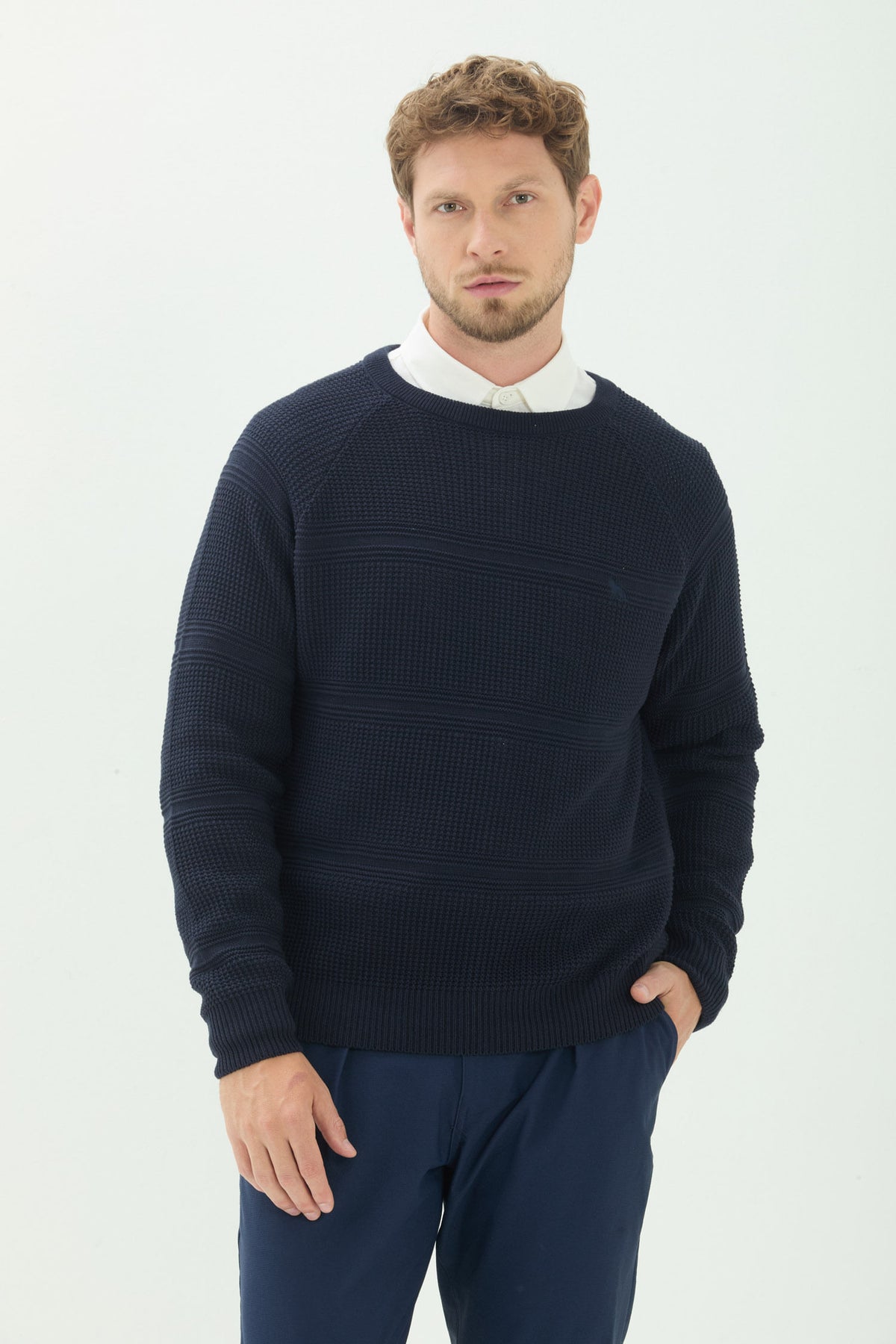 Suéter Scrivania Texturizado Masculino Acostamento Off White