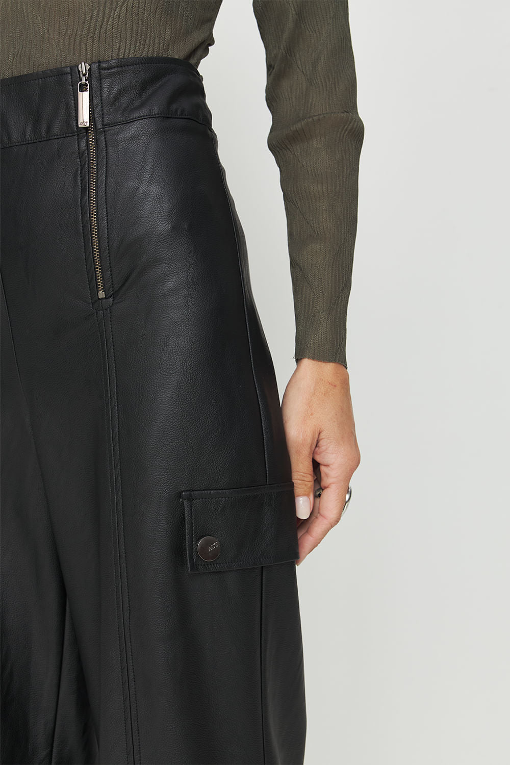 Calça PU Moderna ACT Feminino Preto