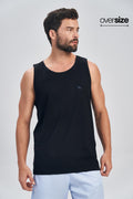 Regata Básica Masculina Oversize Acostamento Branco