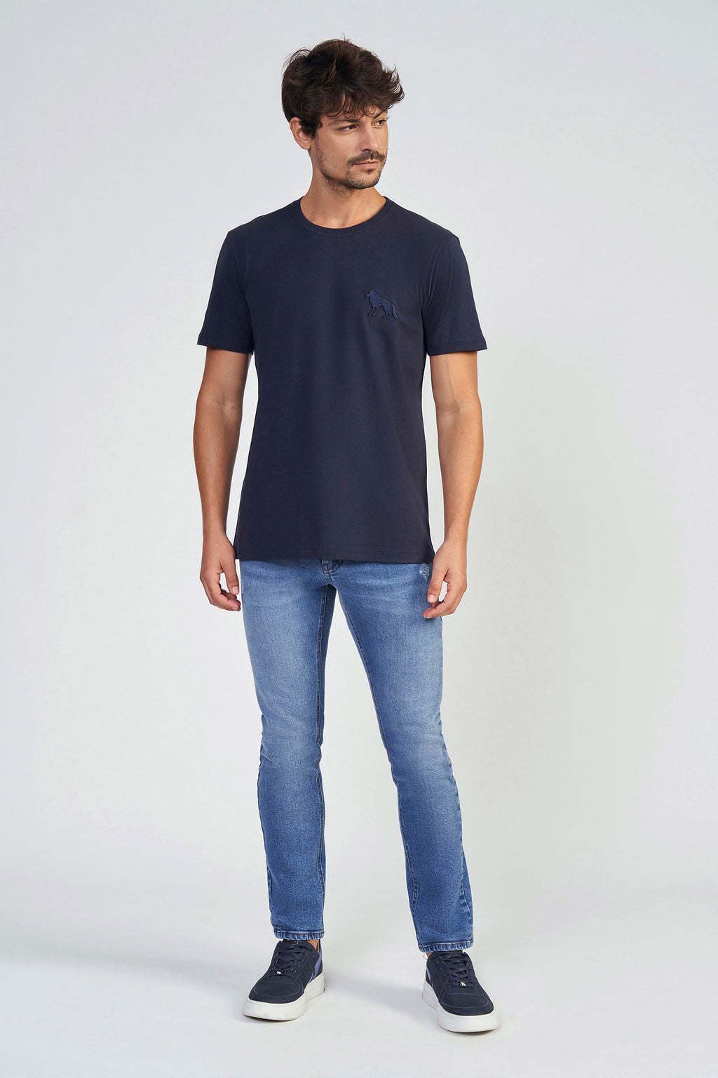 Camiseta Bordado Max Masculina Acostamento Verde Militar