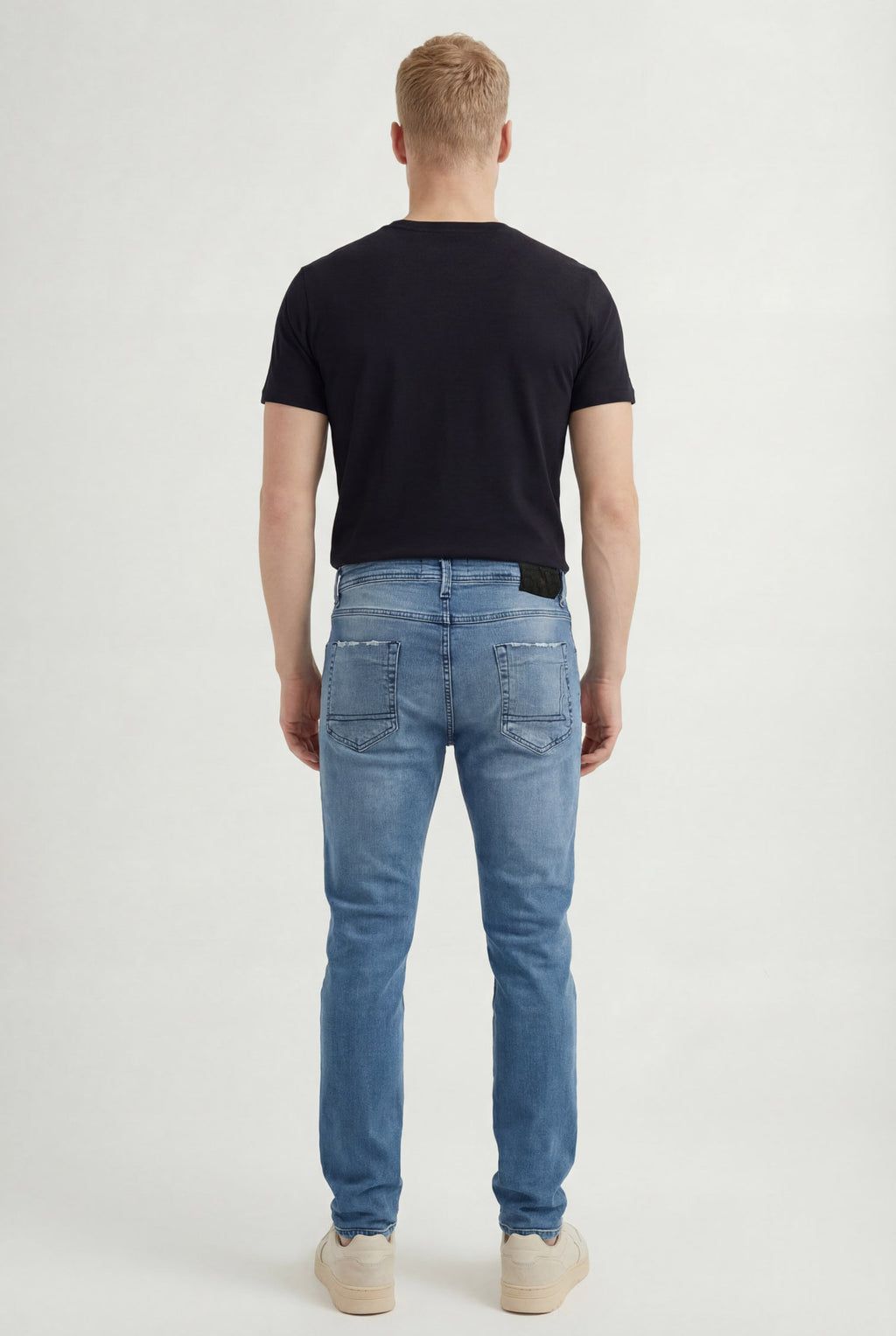 Calça Jeans Skinny Casual Masculina Acostamento Jeans Claro