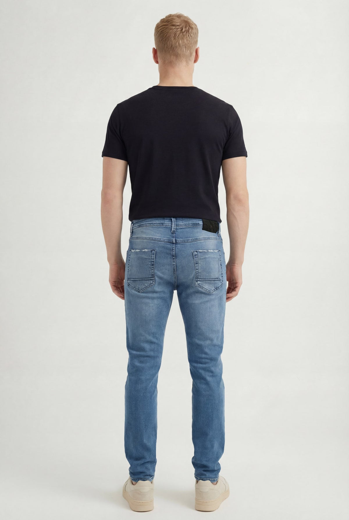 Calça Jeans Skinny Casual Masculina Acostamento Jeans Claro