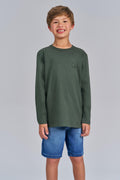 Camiseta Manga Longa Menino Acostamento Next Verde Nativo