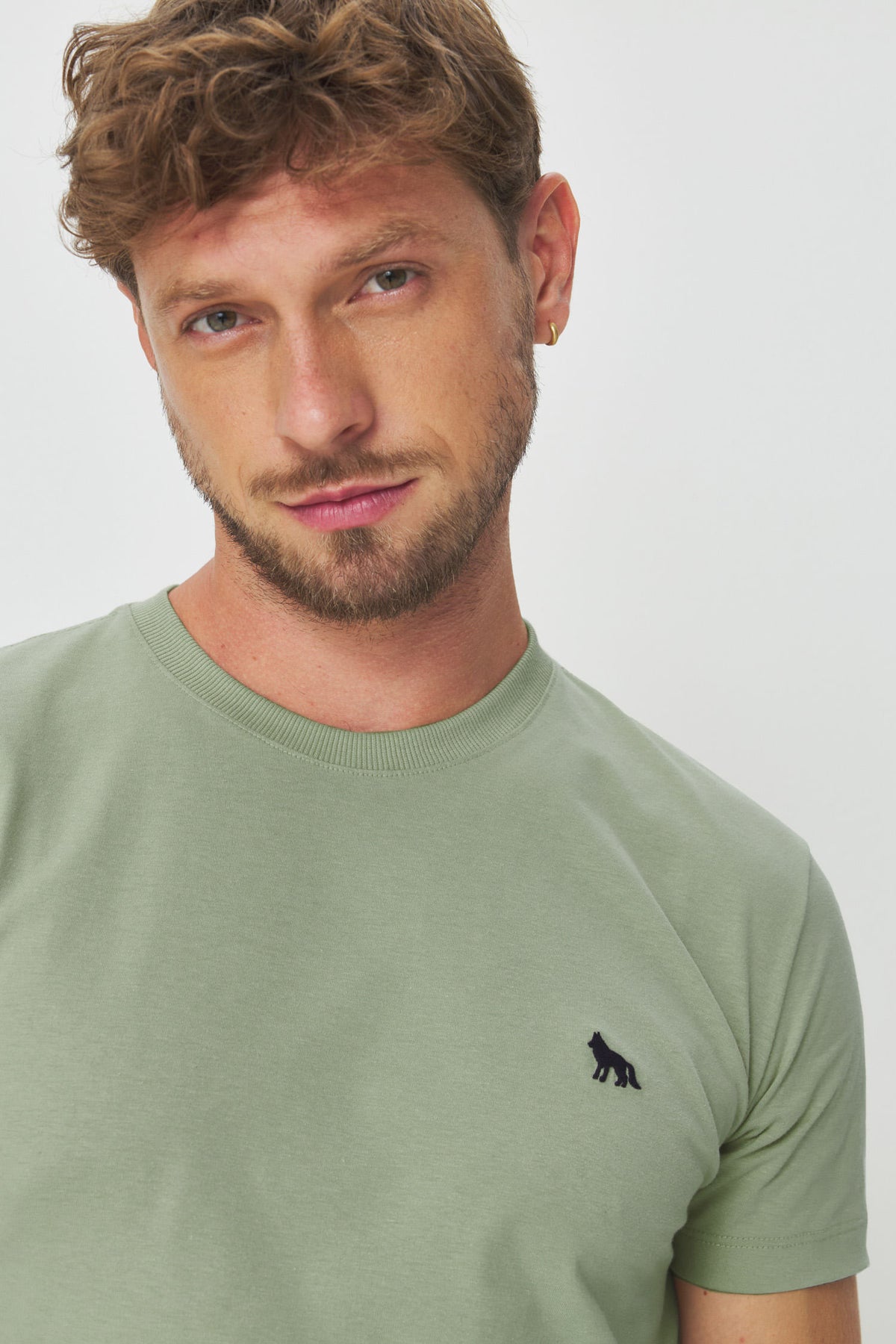 Camiseta Casual Masculina Acostamento Verde Cidreira