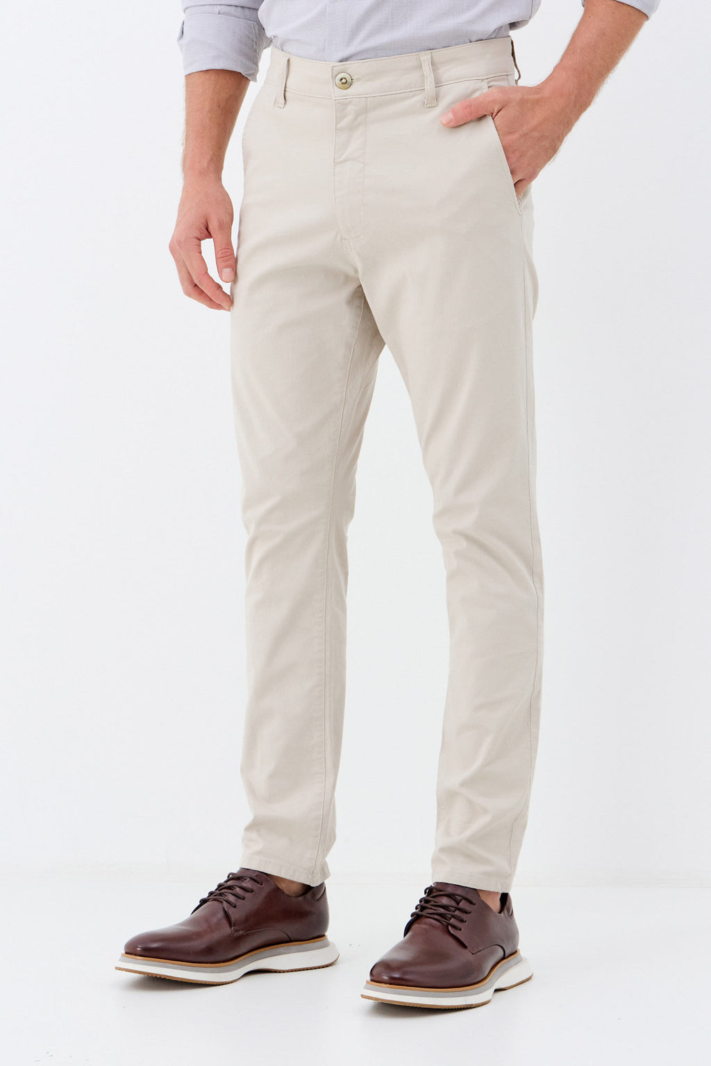 Calça Scrivania Clássica Masculina Acostamento Natural