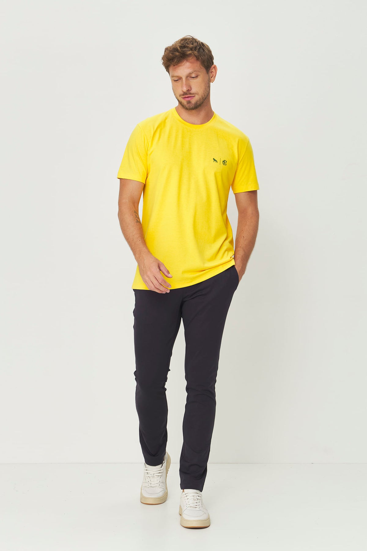 Camiseta Leão Mirassol Macsulina Acostamento Amarelo Polen