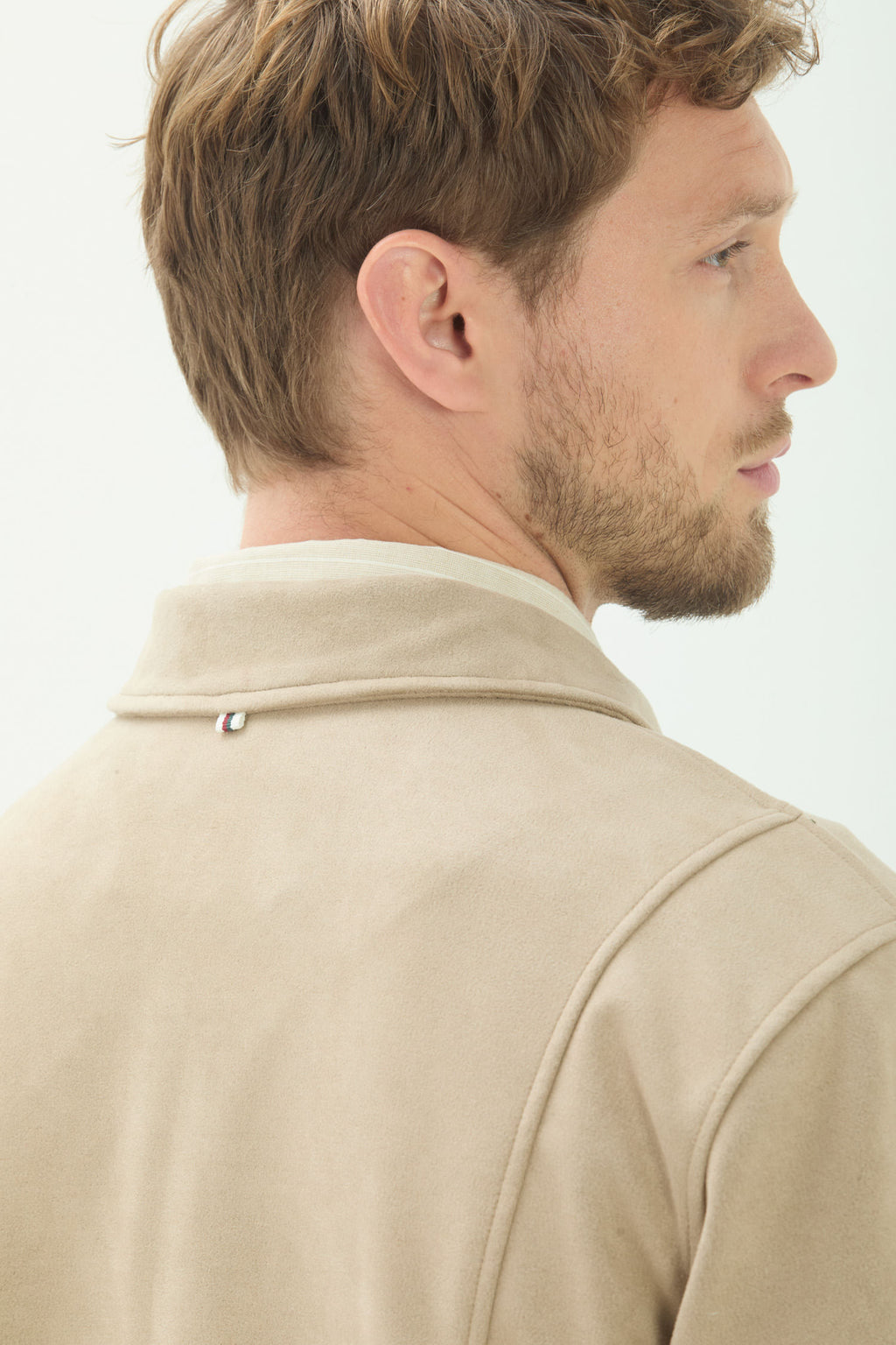 Jaqueta Com Zíper Masculina Acostamento Bege