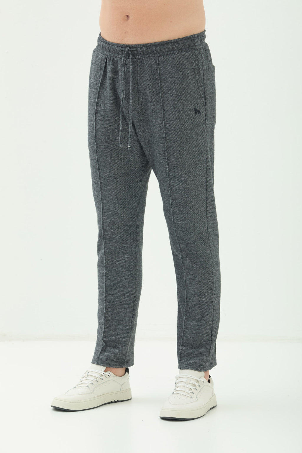 Calça Moletom Casual Masculino Acostamento Preto