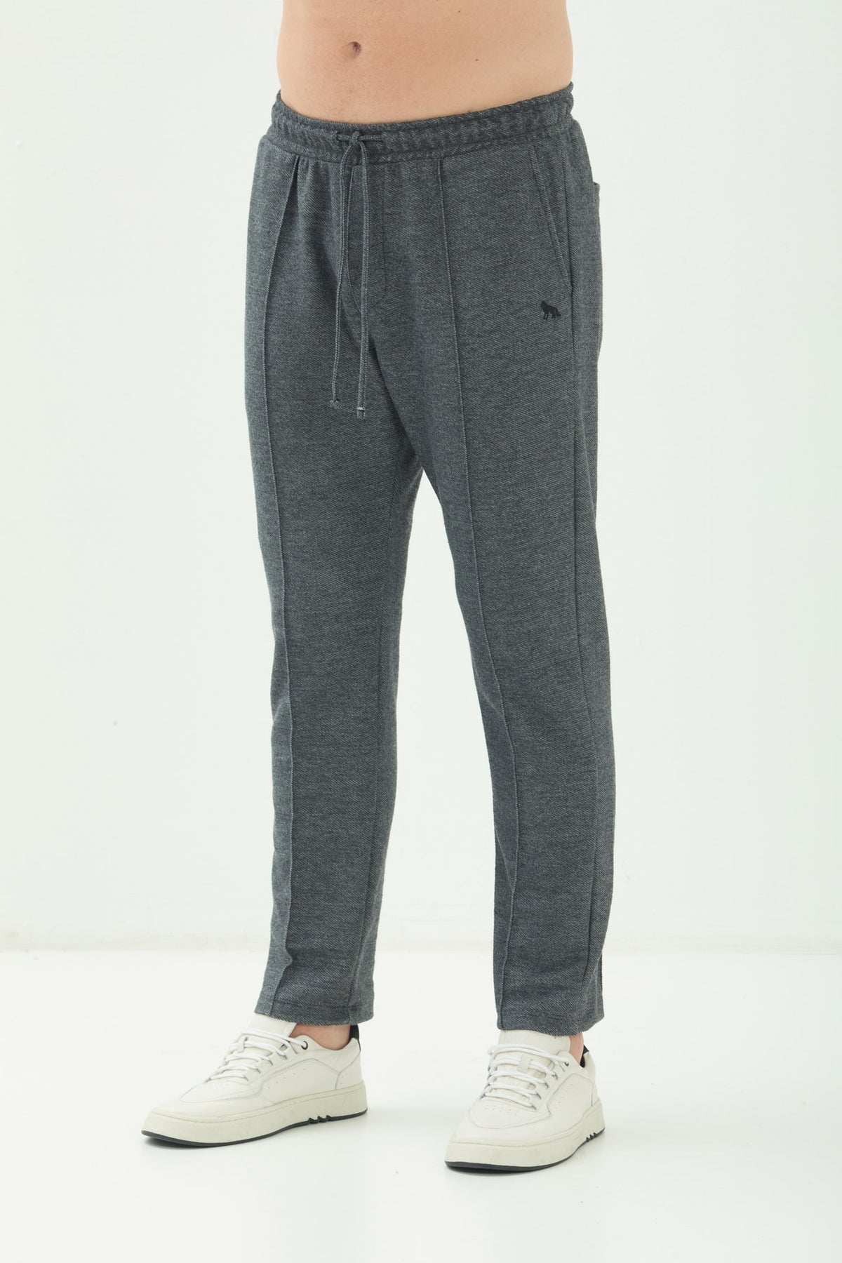 Calça Moletom Casual Masculino Acostamento Preto
