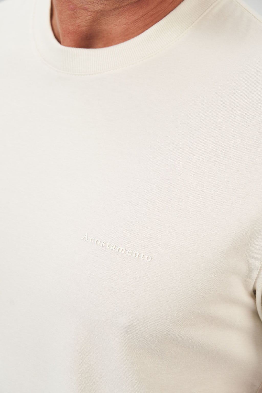 Camiseta Basic Masculina Acostamento Off White