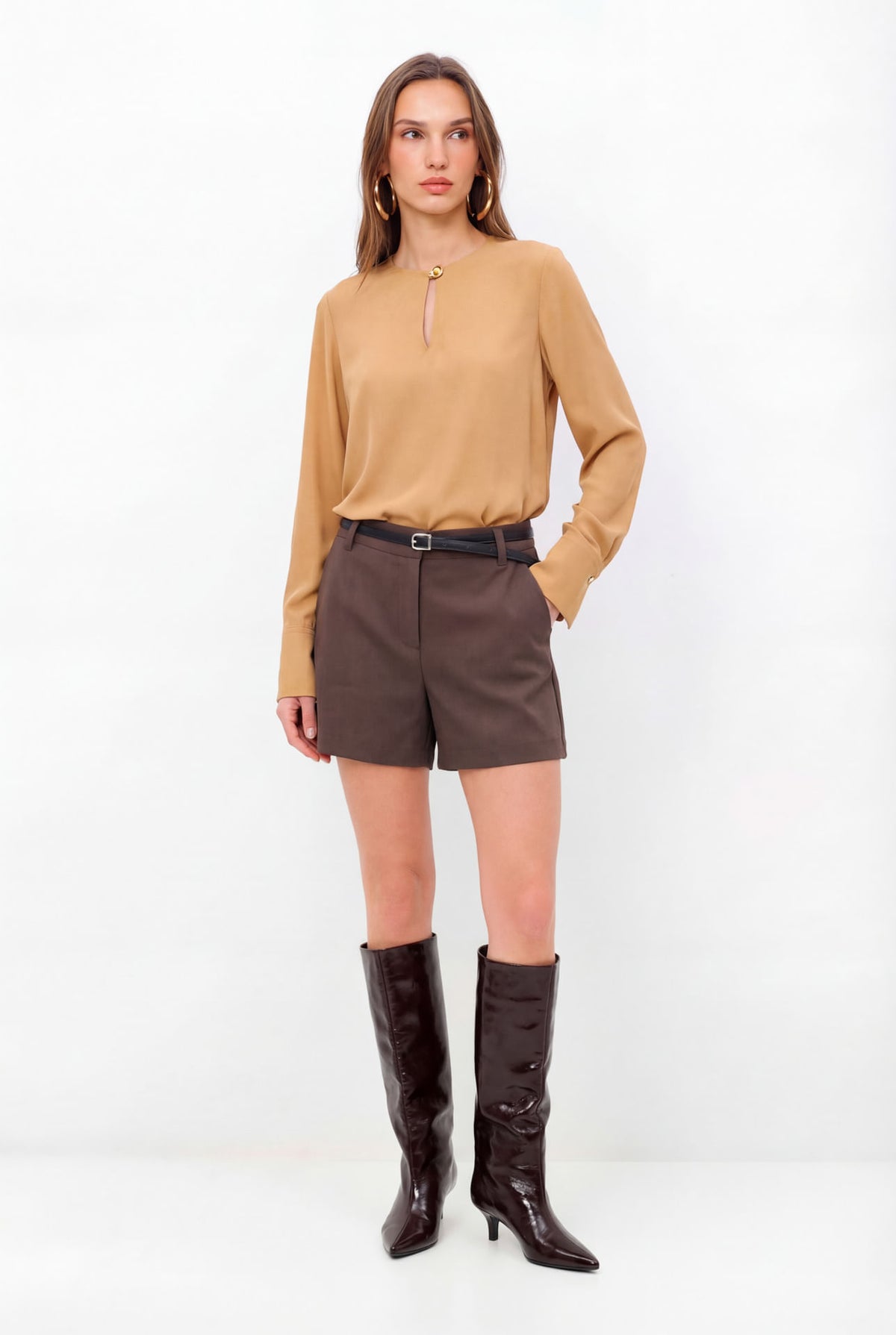 Blusa Manga Longa Clássica ACT Feminina Fendi