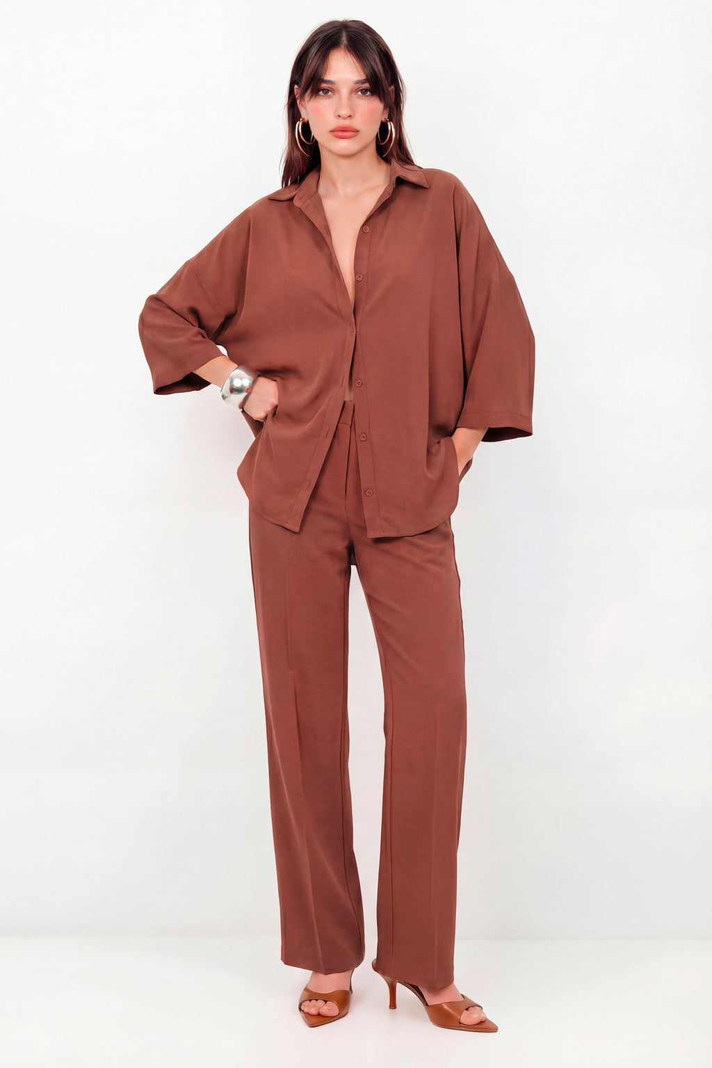 Camisa Manga Curta Oversized Feminina Inblanche Ipe