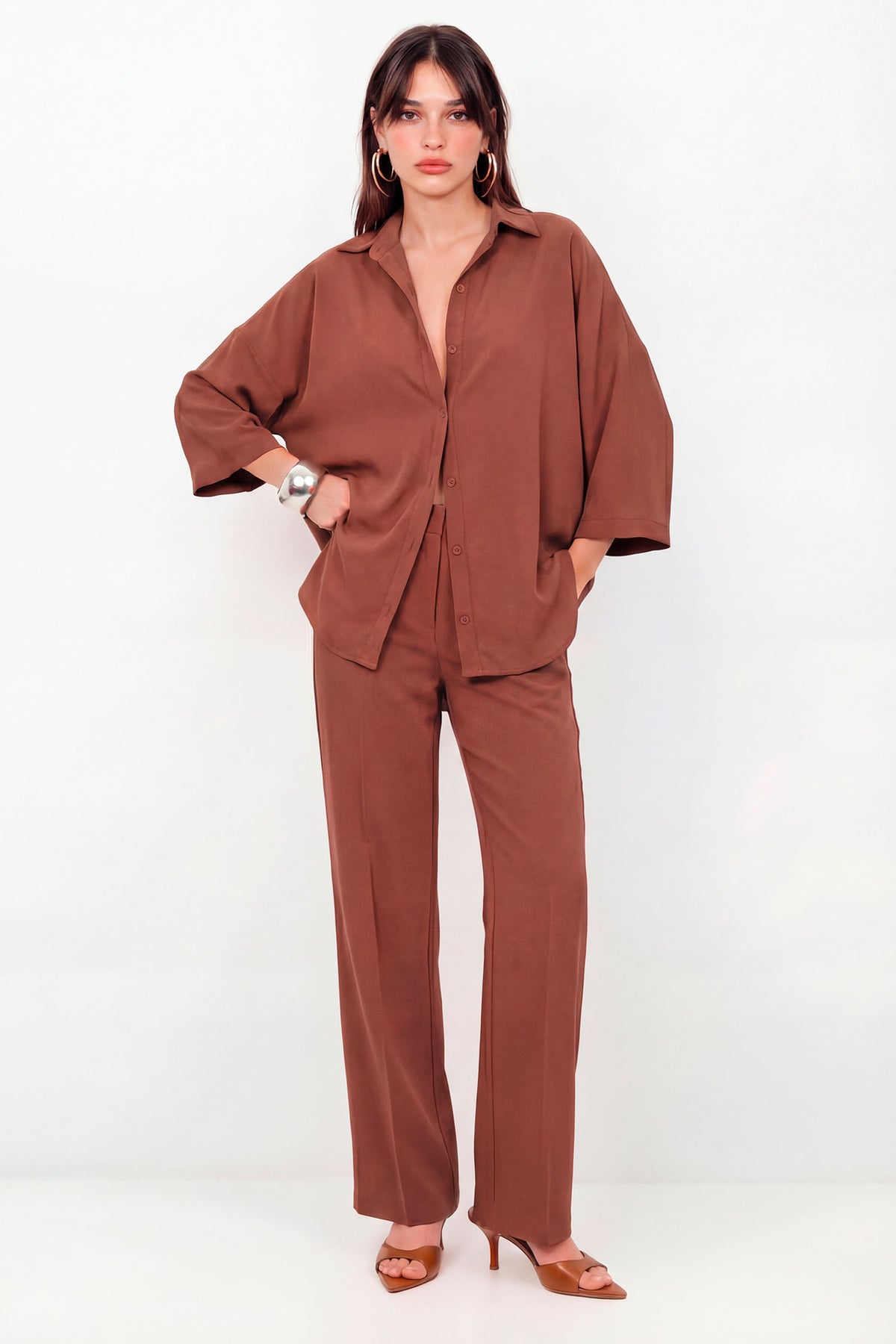 Camisa Manga Curta Oversized Feminina Inblanche Ipe