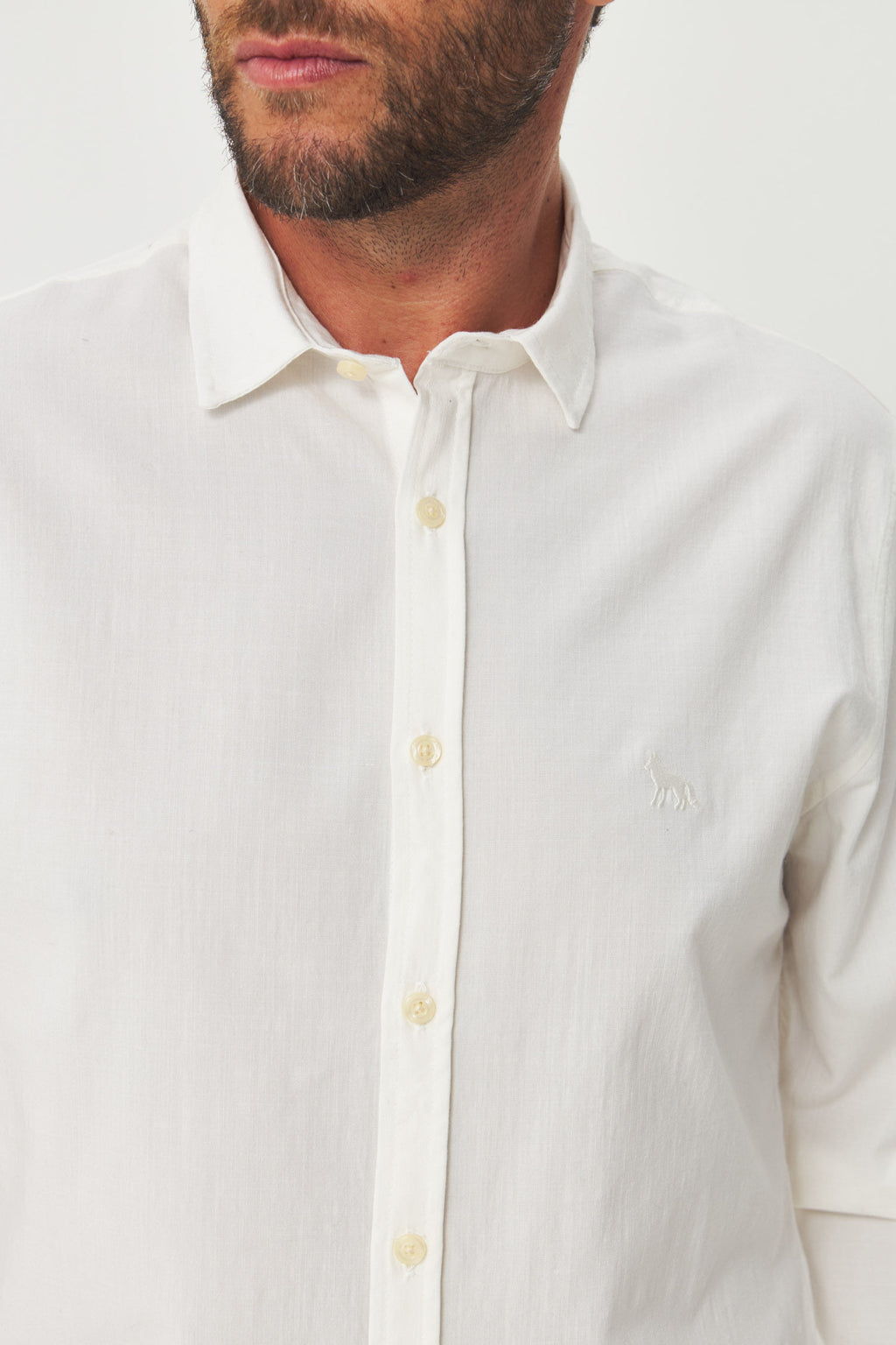 Camisa Tech Manga Longa Basic Masculino Acostamento Off White