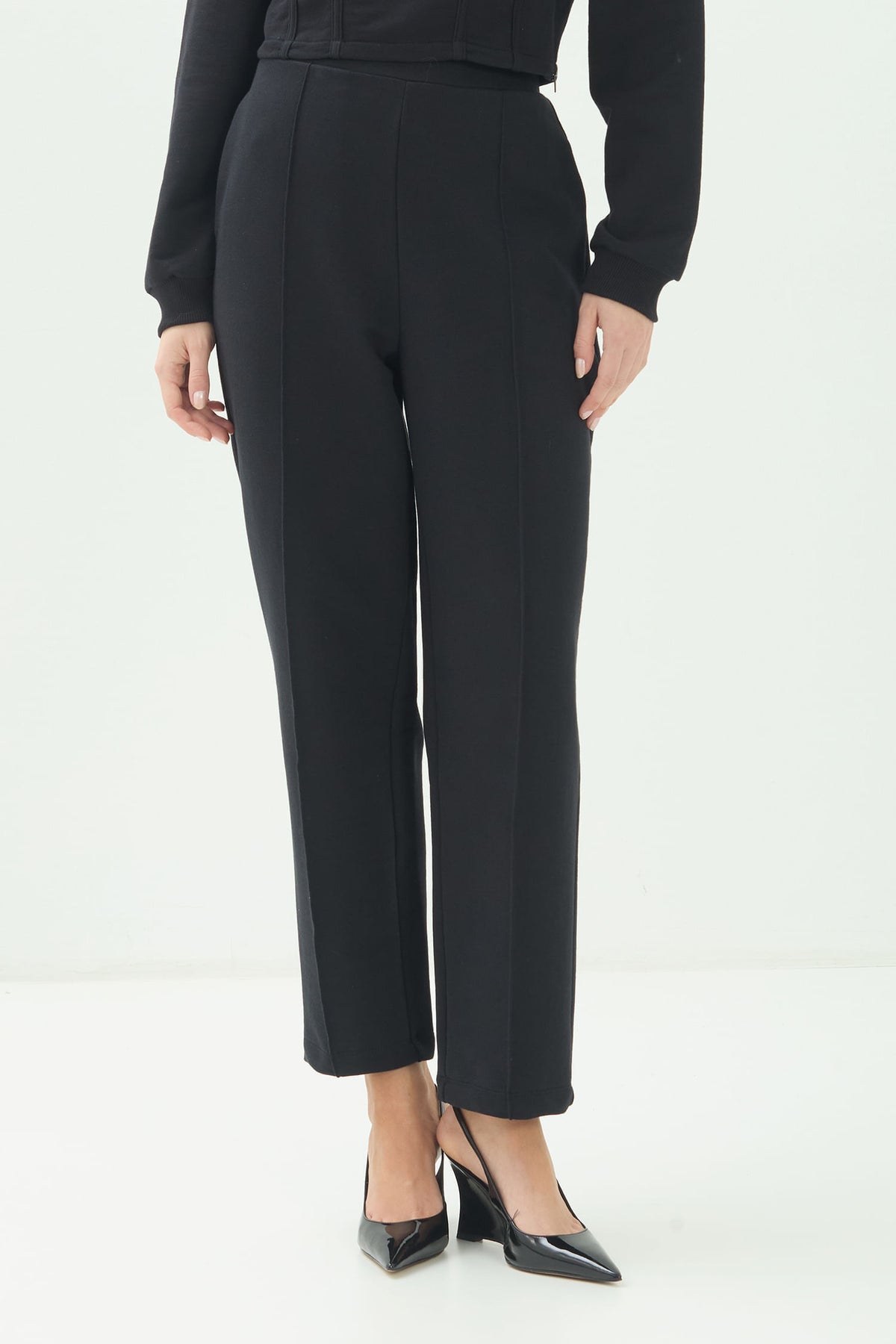 Calça Moletom Elegante ACT Feminino Preto