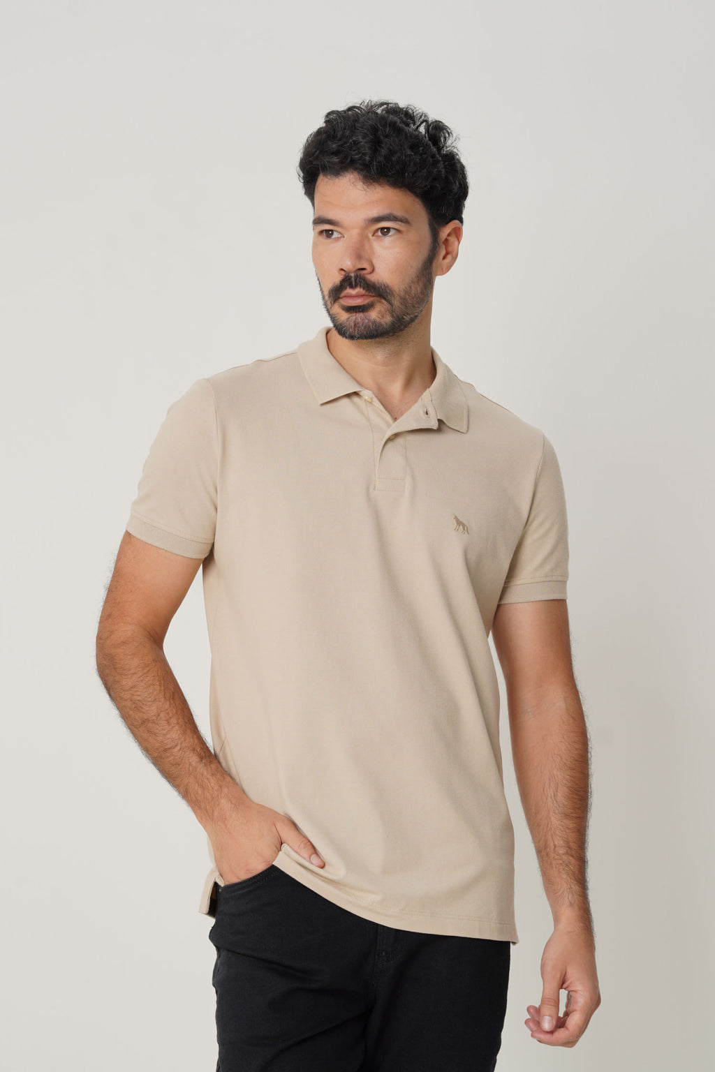 Polo Casual Basic Masculina Acostamento Goanna